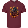 The Kraken Octopus Cthulhu Scuba Diving Mens Cotton T-Shirt Tee Top Maroon