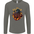The Kraken Octopus Cthulhu Scuba Diving Mens Long Sleeve T-Shirt Charcoal