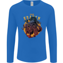 The Kraken Octopus Cthulhu Scuba Diving Mens Long Sleeve T-Shirt Royal Blue