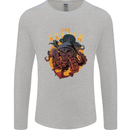 The Kraken Octopus Cthulhu Scuba Diving Mens Long Sleeve T-Shirt Sports Grey