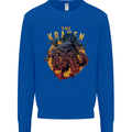 The Kraken Octopus Cthulhu Scuba Diving Mens Sweatshirt Jumper Royal Blue