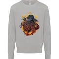 The Kraken Octopus Cthulhu Scuba Diving Mens Sweatshirt Jumper Sports Grey