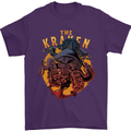 The Kraken Octopus Cthulhu Scuba Diving Mens T-Shirt Cotton Gildan Purple