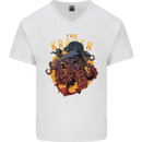 The Kraken Octopus Cthulhu Scuba Diving Mens V-Neck Cotton T-Shirt White