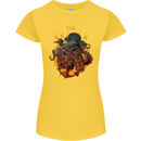 The Kraken Octopus Cthulhu Scuba Diving Womens Petite Cut T-Shirt Yellow