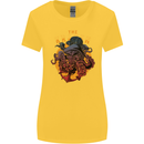 The Kraken Octopus Cthulhu Scuba Diving Womens Wider Cut T-Shirt Yellow