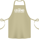 The Legend has Retired Retirement Funny Cotton Apron 100% Organic Khaki
