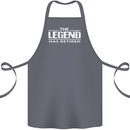 The Legend has Retired Retirement Funny Cotton Apron 100% Organic Steel