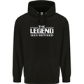 The Legend has Retired Retirement Funny Mens 80% Cotton Hoodie Black