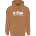 The Legend has Retired Retirement Funny Mens 80% Cotton Hoodie Caramel Latte
