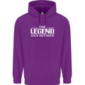 The Legend has Retired Retirement Funny Mens 80% Cotton Hoodie Purple