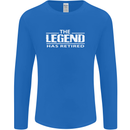 The Legend has Retired Retirement Funny Mens Long Sleeve T-Shirt Royal Blue