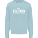 The Legend has Retired Retirement Funny Mens Sweatshirt Jumper Light Blue