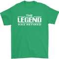 The Legend has Retired Retirement Funny Mens T-Shirt Cotton Gildan Irish Green