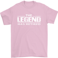 The Legend has Retired Retirement Funny Mens T-Shirt Cotton Gildan Light Pink