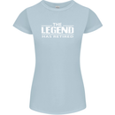 The Legend has Retired Retirement Funny Womens Petite Cut T-Shirt Light Blue
