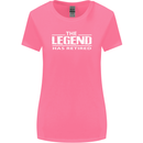 The Legend has Retired Retirement Funny Womens Wider Cut T-Shirt Azalea