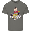 The Little Drummer Boy Funny Drumming Drum Kids T-Shirt Childrens Charcoal