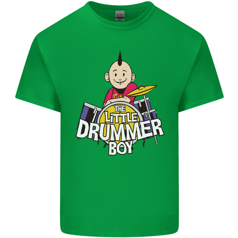 The Little Drummer Boy Funny Drumming Drum Kids T-Shirt Childrens Irish Green