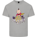 The Little Drummer Boy Funny Drumming Drum Kids T-Shirt Childrens Sports Grey