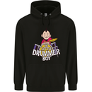 The Little Drummer Boy Funny Drumming Drum Mens 80% Cotton Hoodie Black