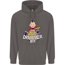 The Little Drummer Boy Funny Drumming Drum Mens 80% Cotton Hoodie Charcoal