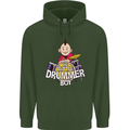 The Little Drummer Boy Funny Drumming Drum Mens 80% Cotton Hoodie Forest Green