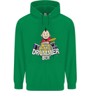 The Little Drummer Boy Funny Drumming Drum Mens 80% Cotton Hoodie Irish Green