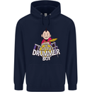 The Little Drummer Boy Funny Drumming Drum Mens 80% Cotton Hoodie Navy Blue