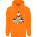 The Little Drummer Boy Funny Drumming Drum Mens 80% Cotton Hoodie Orange