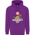 The Little Drummer Boy Funny Drumming Drum Mens 80% Cotton Hoodie Purple
