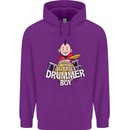 The Little Drummer Boy Funny Drumming Drum Mens 80% Cotton Hoodie Purple
