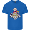 The Little Drummer Boy Funny Drumming Drum Mens Cotton T-Shirt Tee Top Royal Blue