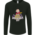 The Little Drummer Boy Funny Drumming Drum Mens Long Sleeve T-Shirt Black