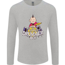 The Little Drummer Boy Funny Drumming Drum Mens Long Sleeve T-Shirt Sports Grey