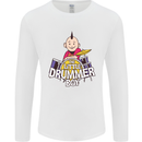 The Little Drummer Boy Funny Drumming Drum Mens Long Sleeve T-Shirt White