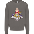 The Little Drummer Boy Funny Drumming Drum Mens Sweatshirt Jumper Charcoal