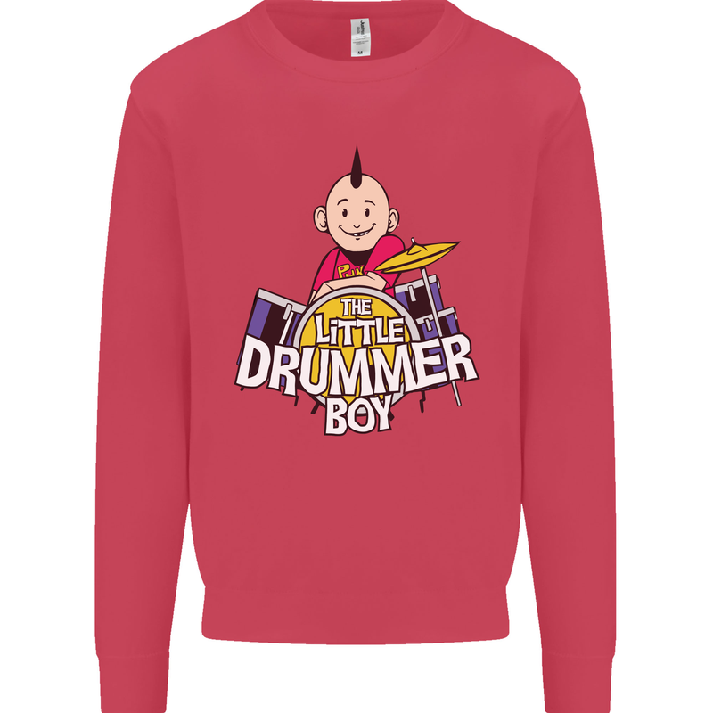 The Little Drummer Boy Funny Drumming Drum Mens Sweatshirt Jumper Heliconia