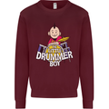 The Little Drummer Boy Funny Drumming Drum Mens Sweatshirt Jumper Maroon
