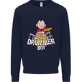 The Little Drummer Boy Funny Drumming Drum Mens Sweatshirt Jumper Navy Blue