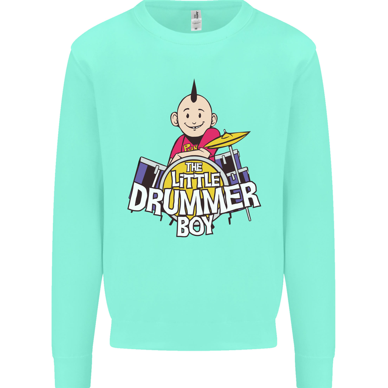 The Little Drummer Boy Funny Drumming Drum Mens Sweatshirt Jumper Peppermint