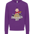 The Little Drummer Boy Funny Drumming Drum Mens Sweatshirt Jumper Purple