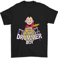 The Little Drummer Boy Funny Drumming Drum Mens T-Shirt Cotton Gildan Black
