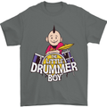 The Little Drummer Boy Funny Drumming Drum Mens T-Shirt Cotton Gildan Charcoal