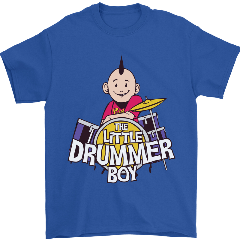 The Little Drummer Boy Funny Drumming Drum Mens T-Shirt Cotton Gildan Royal Blue