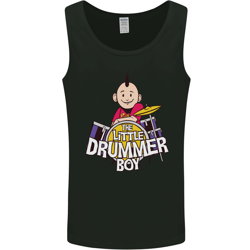 The Little Drummer Boy Funny Drumming Drum Mens Vest Tank Top Black