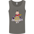 The Little Drummer Boy Funny Drumming Drum Mens Vest Tank Top Charcoal