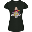 The Little Drummer Boy Funny Drumming Drum Womens Petite Cut T-Shirt Black