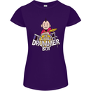 The Little Drummer Boy Funny Drumming Drum Womens Petite Cut T-Shirt Purple