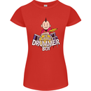The Little Drummer Boy Funny Drumming Drum Womens Petite Cut T-Shirt Red